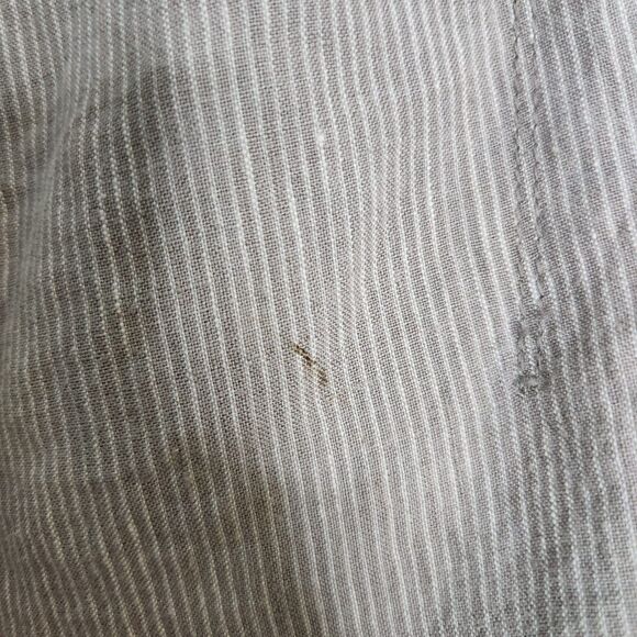 Athleta 100% Linen Elastic Pull On Grey Pants Sz 6 Beachy Resort Travel - Picture 10 of 11